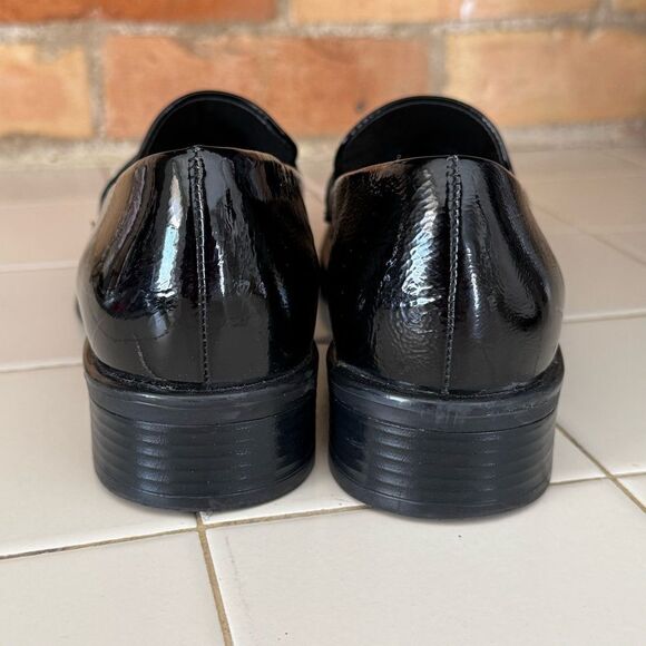 Naturalizer Mia Black Genuine Patent Leather Loafer Slip on Women's size 6.5 - Picture 10 of 14